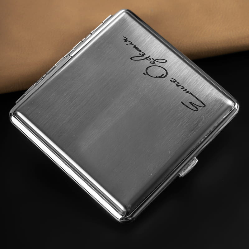 Kişiye Özel İmza Stili Metal Sigara Tabakası
