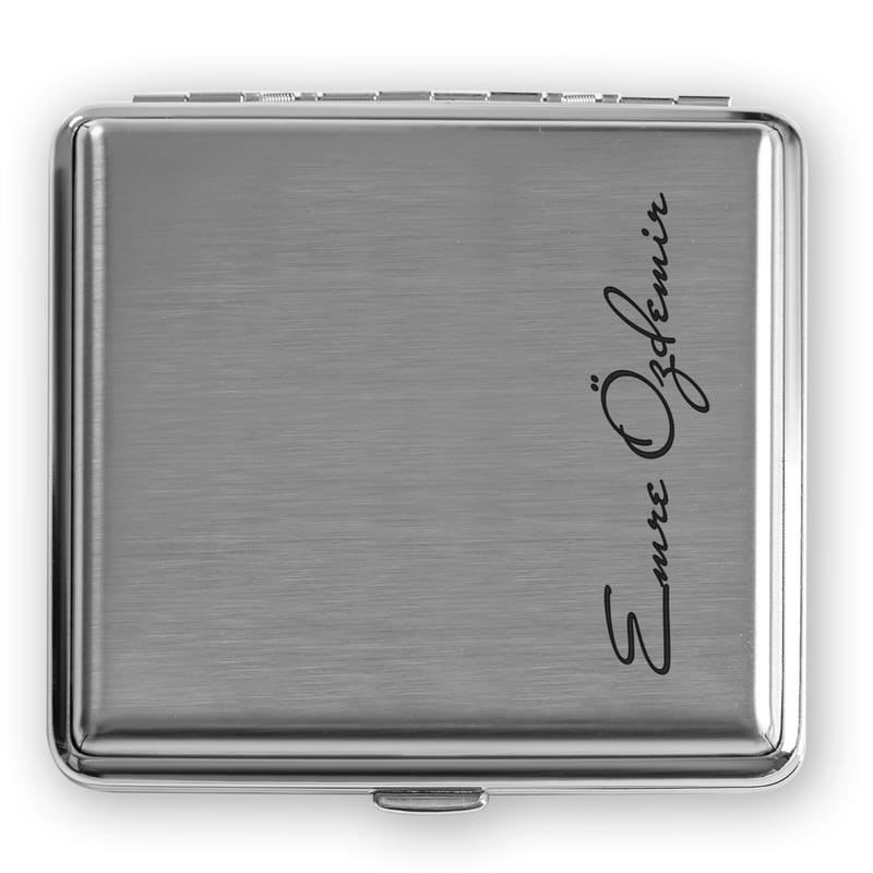 Kişiye Özel İmza Stili Metal Sigara Tabakası