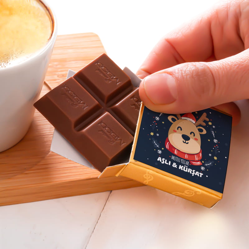 Kişiye Özel Yılbaşı Hediyesi Puzzle Çikolata