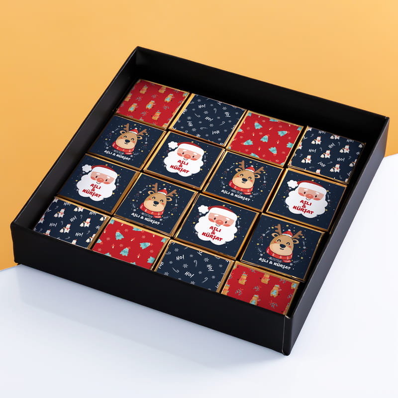 Kişiye Özel Yılbaşı Hediyesi Puzzle Çikolata