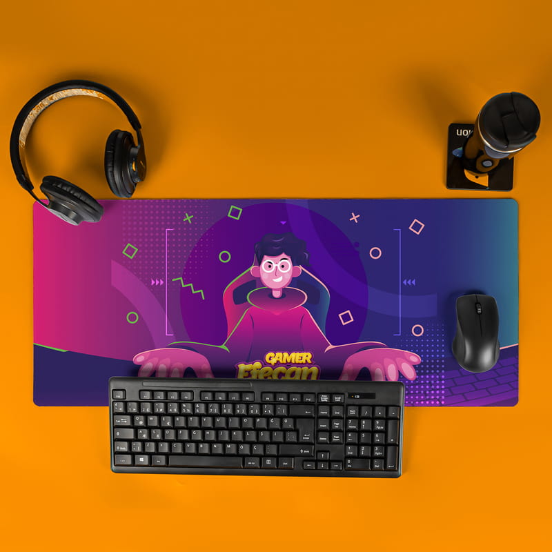 Oyun Severlere Hediye Kişiye Özel 70x30 Oyuncu Mousepad