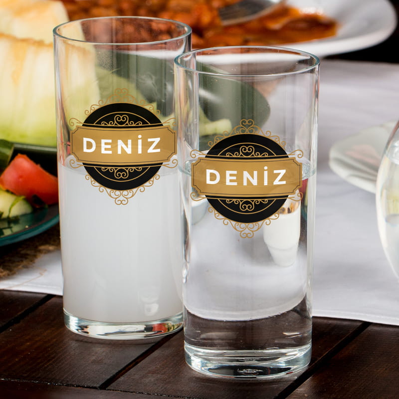 Rakı Severlere Yakışır İsme Özel Rakı Kadehi Seti