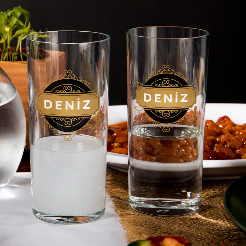 Rakı Severlere Yakışır İsme Özel Rakı Kadehi Seti