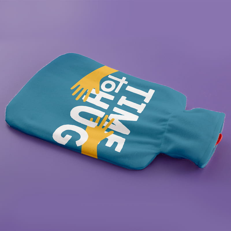 Sarılma Zamanı Mottolu Esprili Sıcak Su Torbası