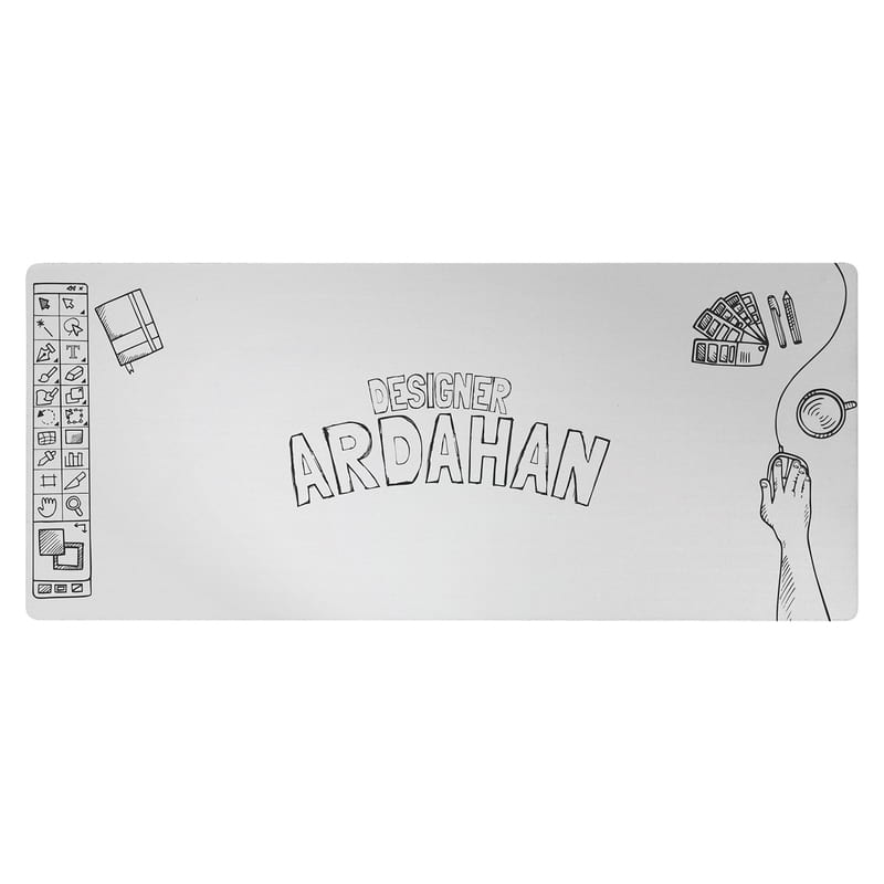Tasarımcılara Hediye Özel Tasarımlı 70x30 Büyük Boy Mousepad