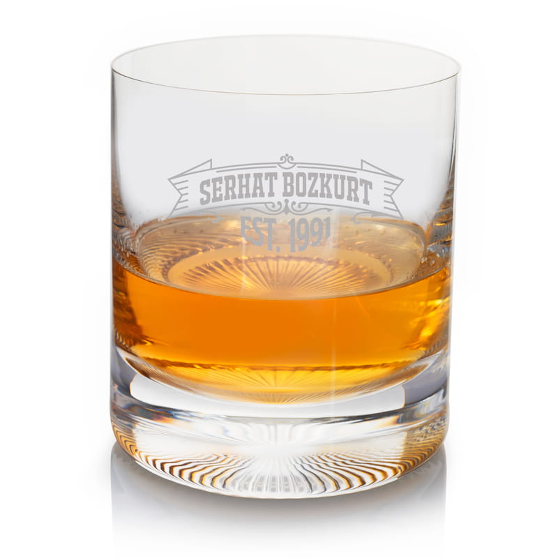 Vintage Tarz İsim ve Mesaj Yazılı Ahşap Kutulu Tokyo Viski Seti