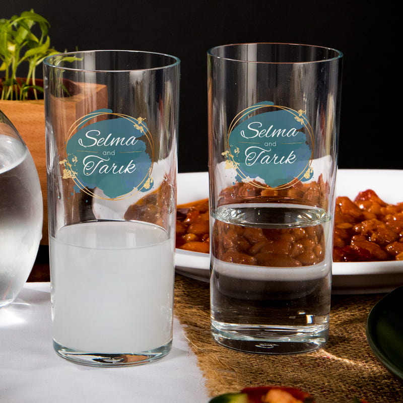 Yeni Evli Çiftlere Ev Hediyesi Rakı Kadehi Seti