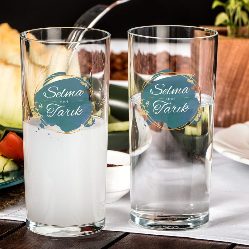 Yeni Evli Çiftlere Ev Hediyesi Rakı Kadehi Seti