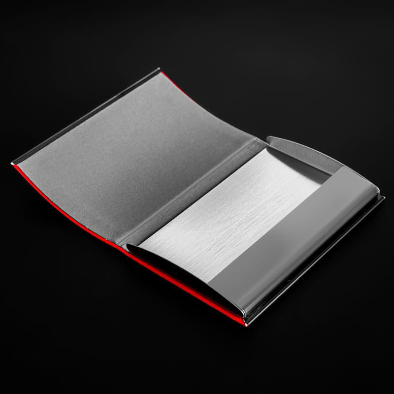 Yeni İş Hediyesi İsim Yazılı Kırmızı Kartvizitlik