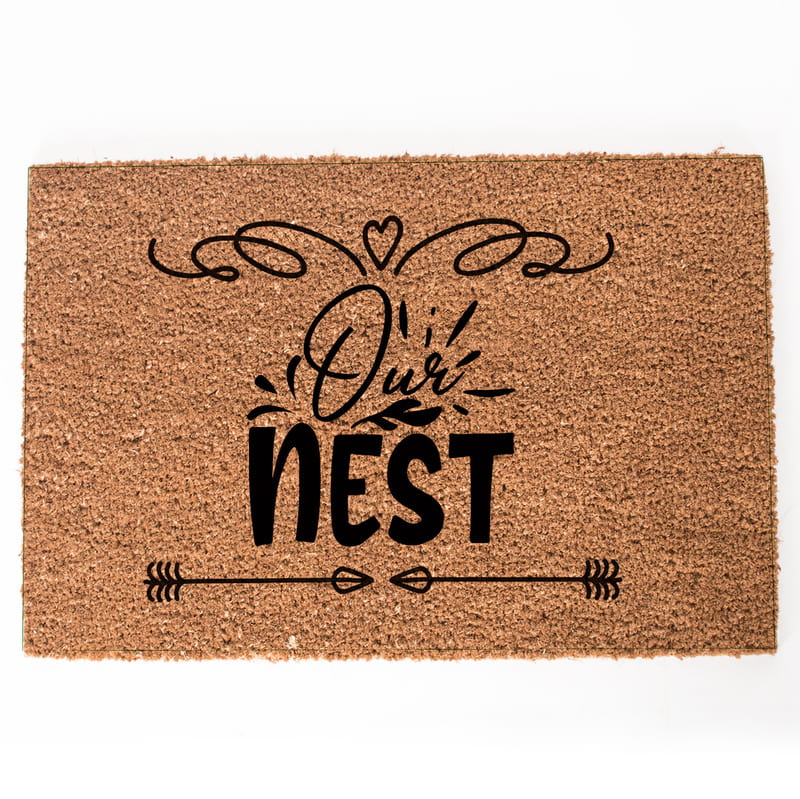 Yuvamız Mottolu Ev İçi Kapı Önü Paspas