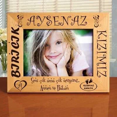 Biricik Kızımız Ahşap Çerçeve