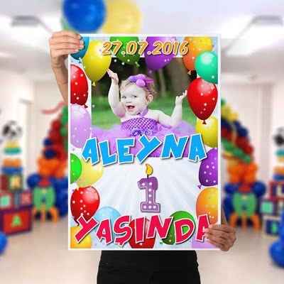 Çocuğa Doğum Günü Hediyesi Poster