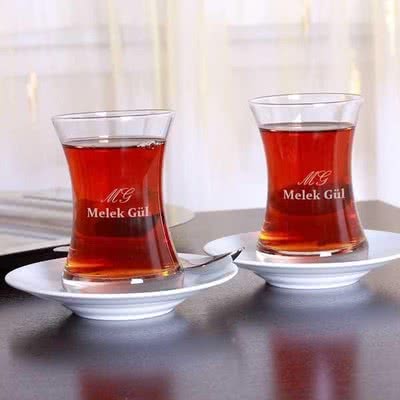 Arkadaşa Özel Bayram Hediyesi Çay Bardağı Seti