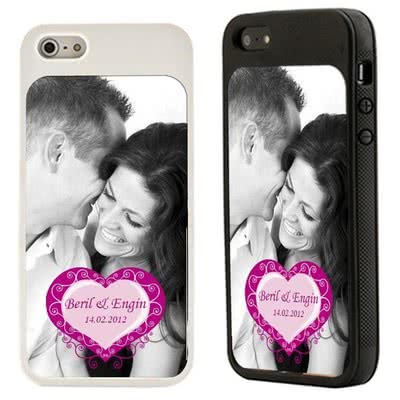 Kalp Desenli iPhone 5-5s-5c Kılıfı