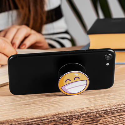 Emoji Baskılı Pop Socket Araba Telefon Tutucu