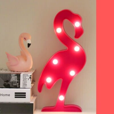 Dekoratif Flamingo Ledli Masa ve Duvar Aydınlatma Lambası