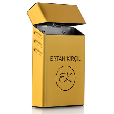 İsim Harf Özelleştirmeli Dikey Sigara Kutusu