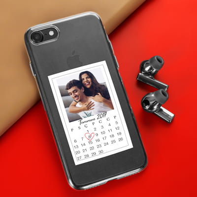 Sevgiliye Özel Yıldönümü Tasarımlı iPhone Cep Telefonu Kılıfı