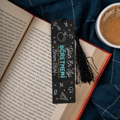 Yılın En İyi Öğretmenine Hediye İsme Özel Kitap Ayracı