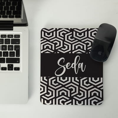Kişiye Özel İsim Yazılı Bilek Jel Destekli Mousepad