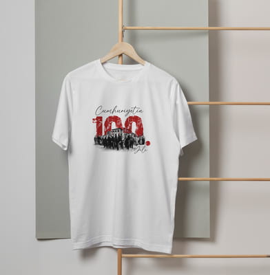Cumhuriyetin 100. Yılı Baskılı Hatıra Beyaz Tişört