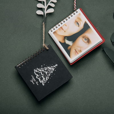 Yılbaşı Ağacı Tasarımlı 70 Fotoğraflı Albüm