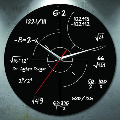 Arkadaşa Hediye Matematik Duvar Saati