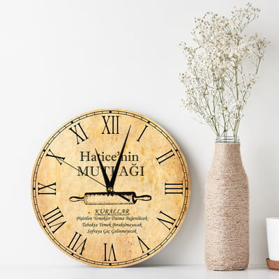 Anneler Gününe Özel Duvar Saati