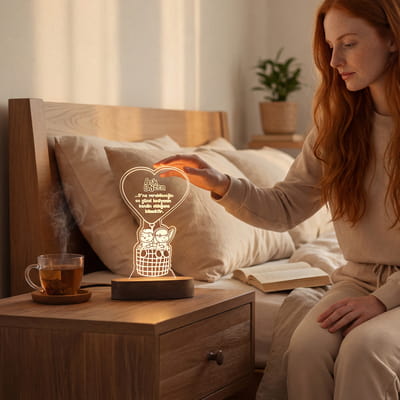 Aşk Bazen... Romantik Led Gece Lambası