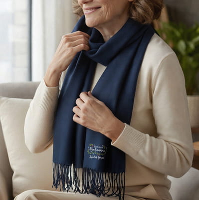 Babaanneye Anneler Günü Hediyesi Kişiye Özel Dokulu Şal