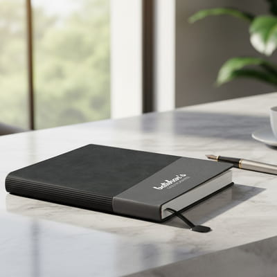 Dokulu Kapak Tasarımlı İsim Yazılı Defter