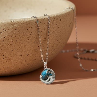 Galaksi Temalı Kadın Kolye