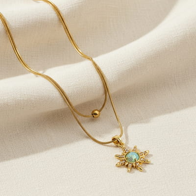 Güneş Çiçeği Kadın Kolye