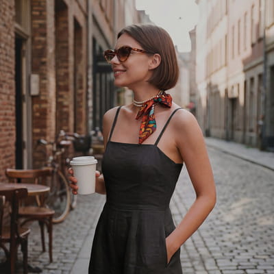 İncili Kolyeli 3’lü Şık Fular Hediye Seti