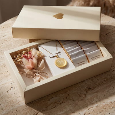 Kalbimde Saklı Fotoğraf Kolyeli Hediye Kutusu