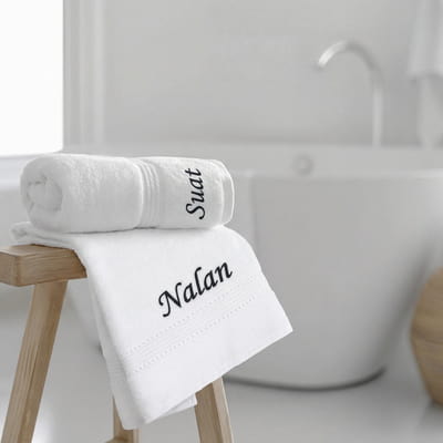 Kişiye 2 li Özel Havlu Seti