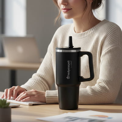 Kurumsal Marka Logolu Ofis Kahve Termosu