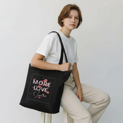 More Love Kişiye Özel Bez Çanta Hediye