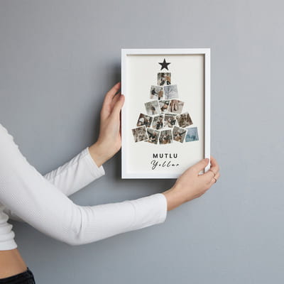 Mutlu Yıllar Fotoğraflı Yılbaşı Anı Çerçevesi