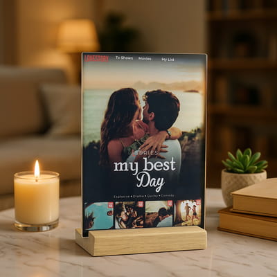 My Best Day Fotoğraflı LoveStroy Akrilik Plaket