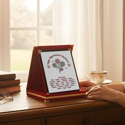 Öğretmenin Çiçekleri Öğrenci İsimleri Plaket