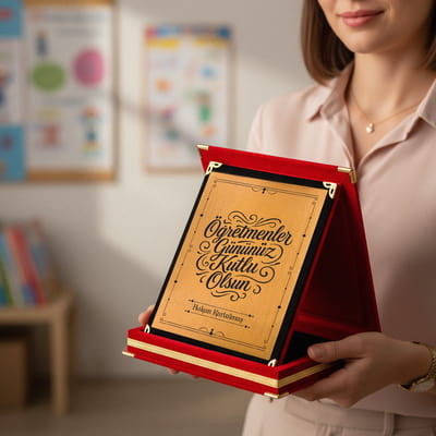 Öğretmenler Gününüz Kutlu Olsun İsimli Plaket