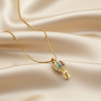 Renkli Taşlı Magic Balon Kadın Kolye