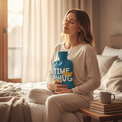 Sarılma Zamanı Mottolu Esprili Sıcak Su Torbası