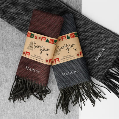 Senin Yılın Kişiye Özel İsimli Yılbaşı Atkısı