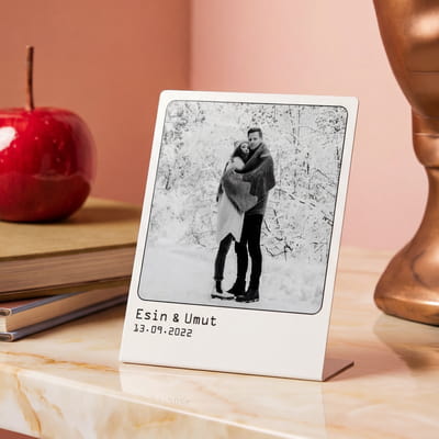 Sevgiliye Hediye Metal Foto