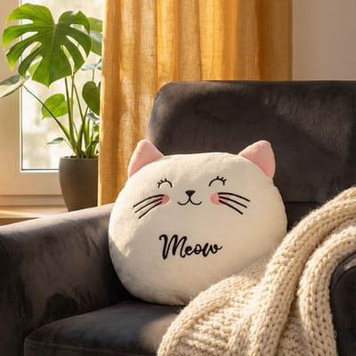 Sevimli Kedi Peluş Yastık