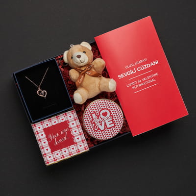 Sonsuz Sevgim Sevgili Cüzdanlı Hediye Kutusu