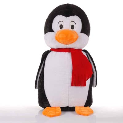 Kız Arkadaşa Hediye Atkılı Peluş Penguen