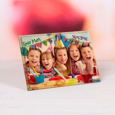 Doğum Günü Hediyesi Baskılı Mini Ahşap Foto